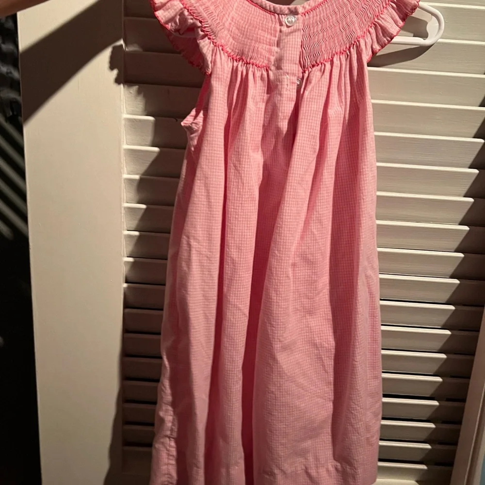 Pink Smocked Princess GirlsDress - Picture 8 of 8